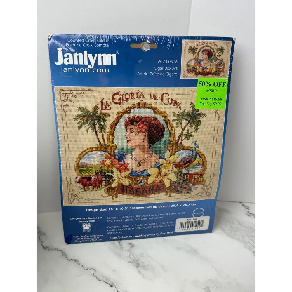 Janlynn Cross Stitch Kit La Gloria De Cuba 14